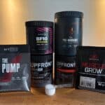 Creatine en pre-workout producten van Upfront, Body & Fit, Myprotein en XXL Nutrition