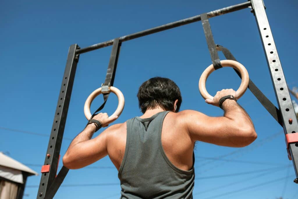 houten turnringen fitness vakantie