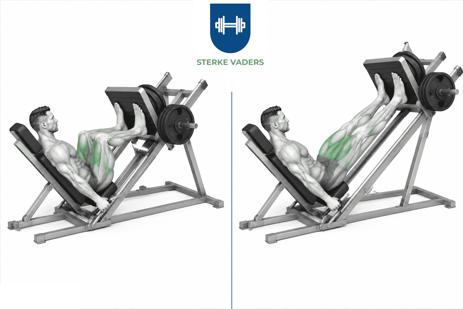 45-Degree Leg Press uitvoering stap voor stap