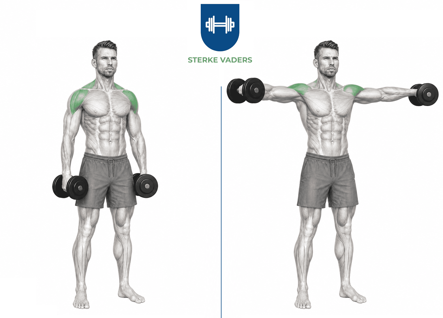 Dumbbell Lateral Raise uitvoering stap voor stap