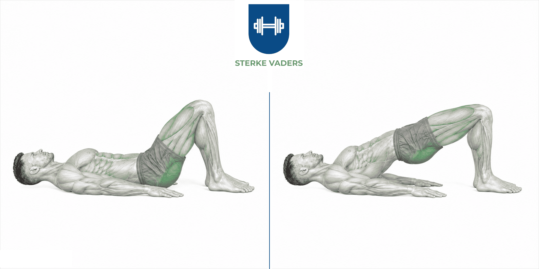 Glute Bridges uitvoering stap voor stap