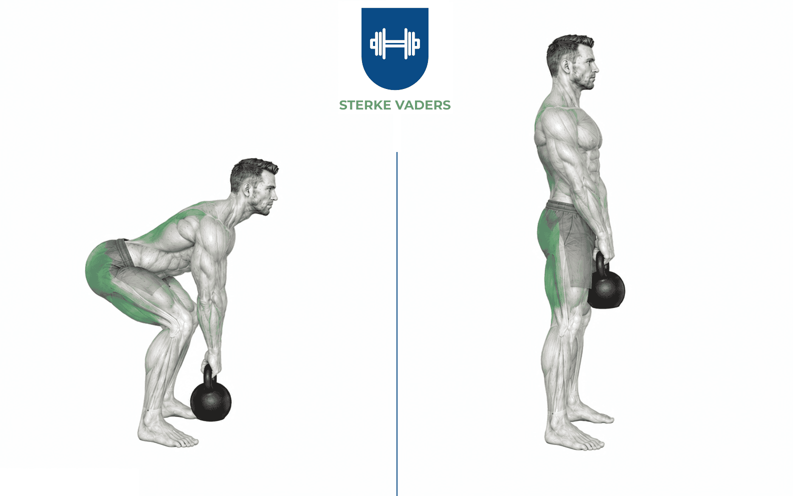 Kettlebell Deadlift uitvoering stap voor stap