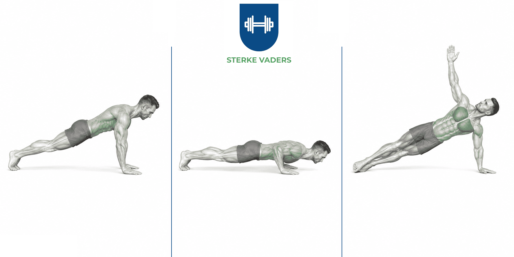 Push-up to T-rotation uitvoering stap voor stap