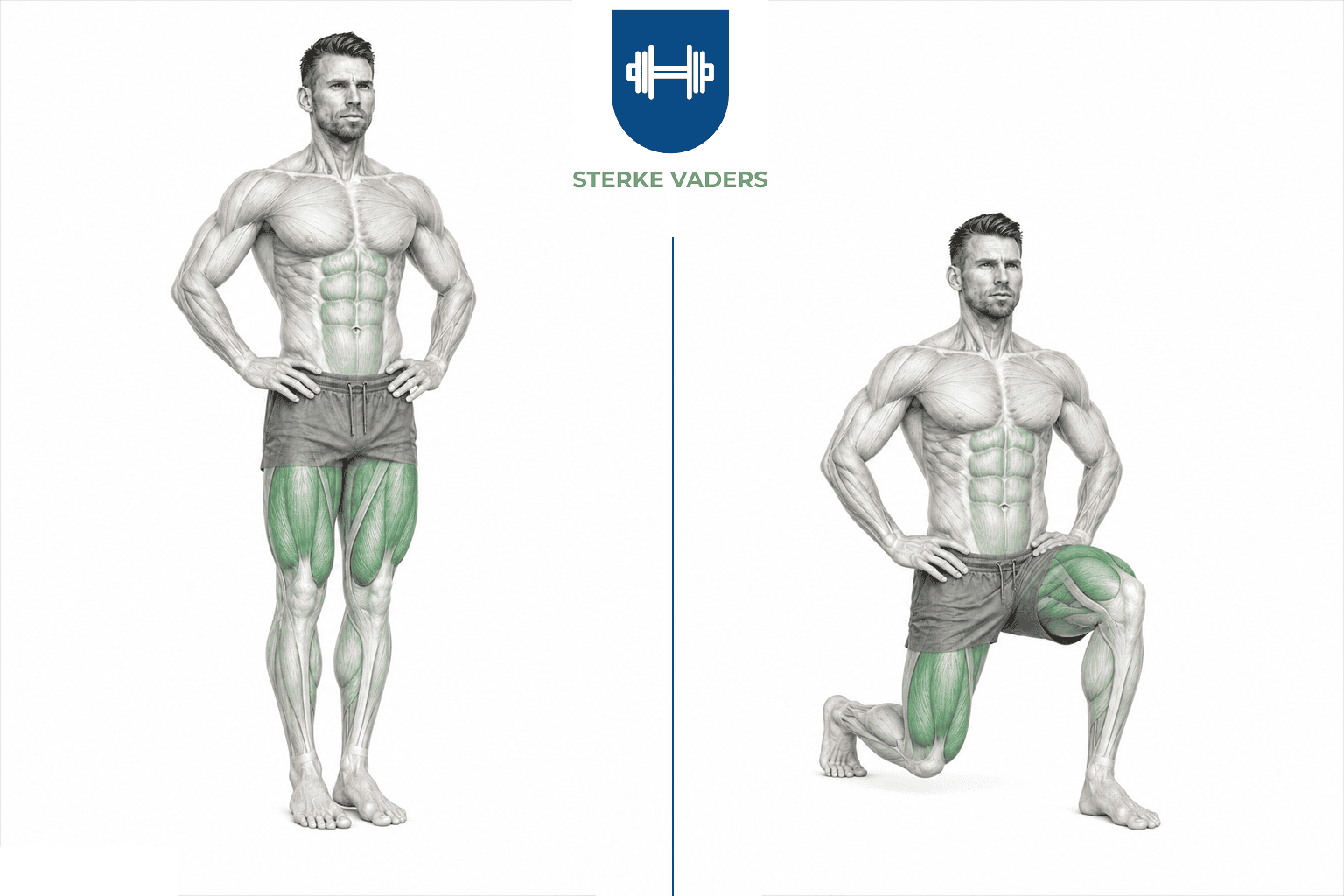 Reverse Lunges uitvoering stap voor stap