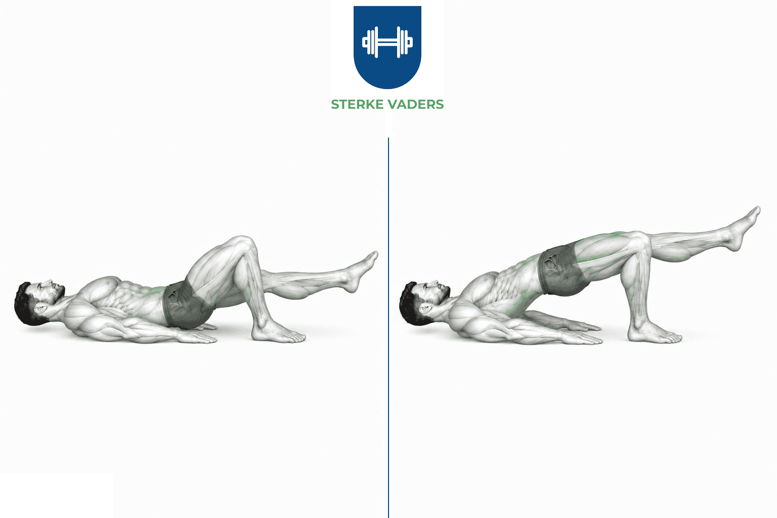 Single Leg Glute Bridge uitvoering stap voor stap