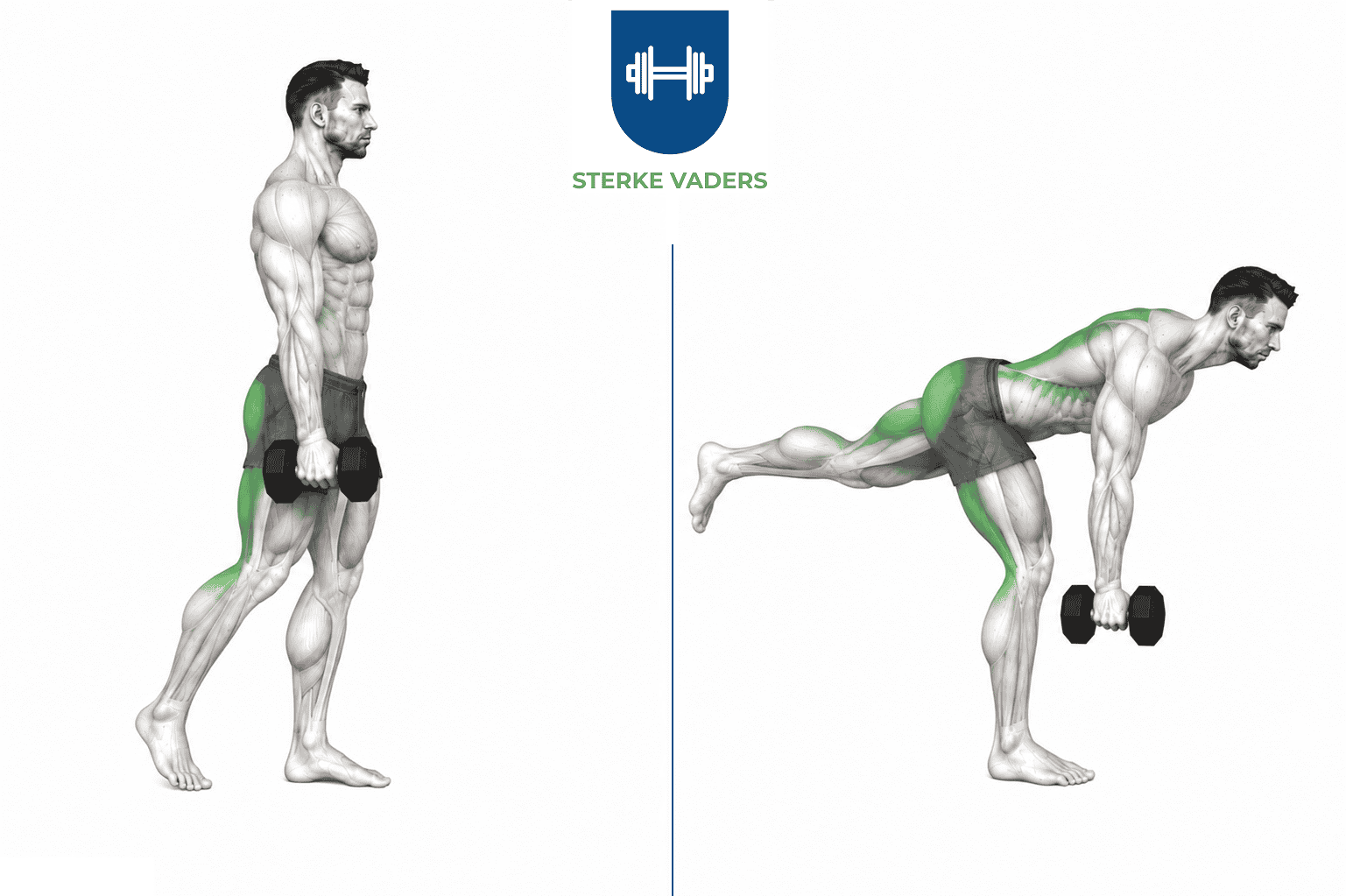 Single Leg Romanian Deadlift uitvoering stap voor stap